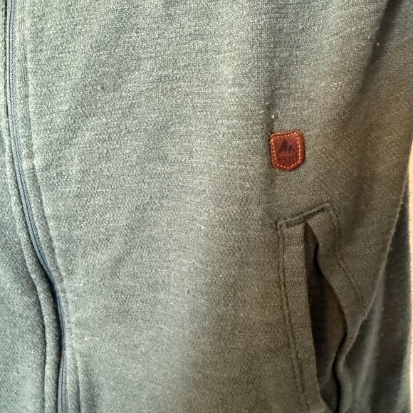 Burton Full-Zip Hoodie – Forest Green – Women's Size Large - Picture 3 of 5